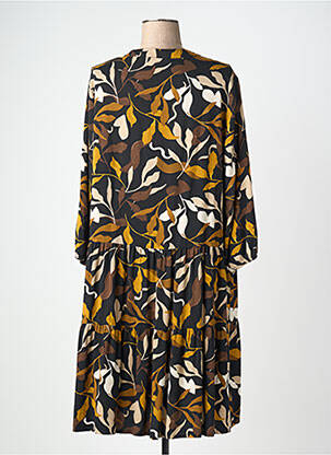 Rochie midi imprimeu fantezie mâneci lungi negru BETTY BARCLAY femeie
