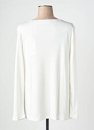 Top guler rotund mâneci lungi alb STREET ONE femeie