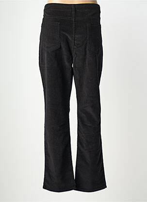 Pantalon drept închidere cu fermoar sub clapetă cu nasturi negru DOLCEZZA femeie