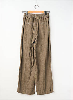 Pantalon drept talie elastică maro STREET ONE femeie