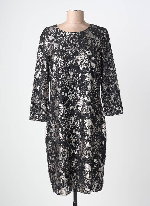 Rochie midi mâneci lungi mâneci lungi negru EVA KAYAN femme