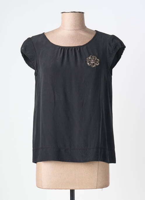 Top croială fluidă mâneci scurte negru GERARD DAREL femme