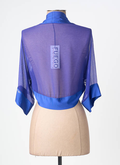 Bolero mâneci 3/4 albastru FUEGO WOMAN femme