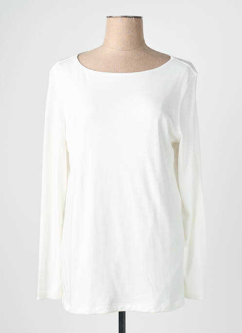 Top guler rotund mâneci lungi alb STREET ONE femme