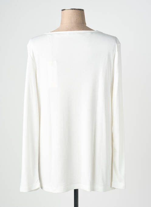 Top guler rotund mâneci lungi alb STREET ONE femme