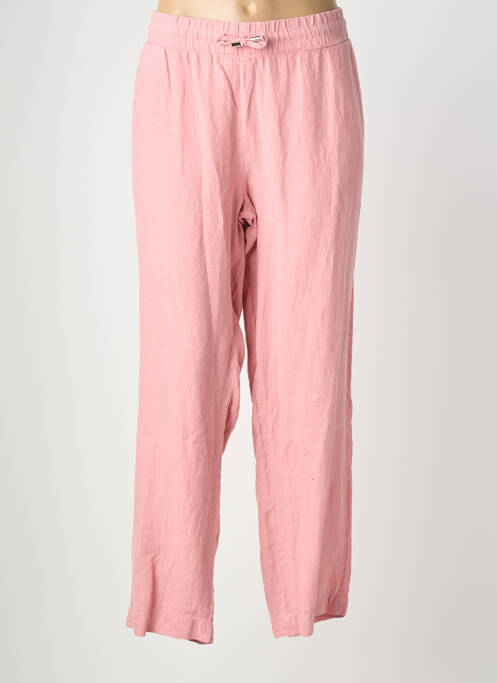 Pantalon drept talie elastică roz DOLCEZZA femme
