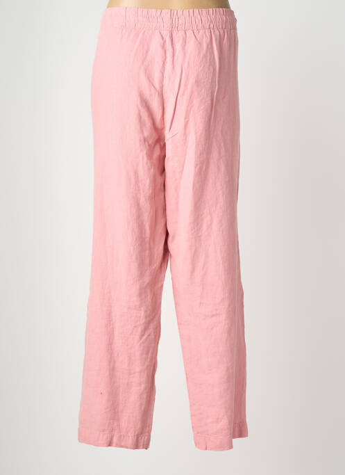 Pantalon drept talie elastică roz DOLCEZZA femme