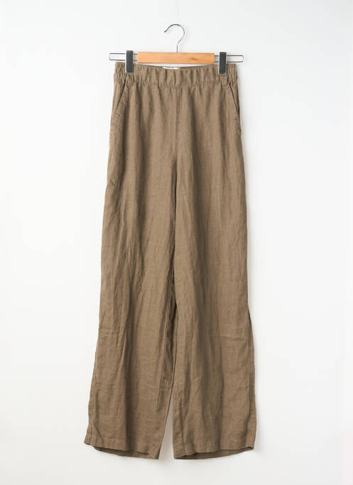 Pantalon drept talie elastică maro STREET ONE femme