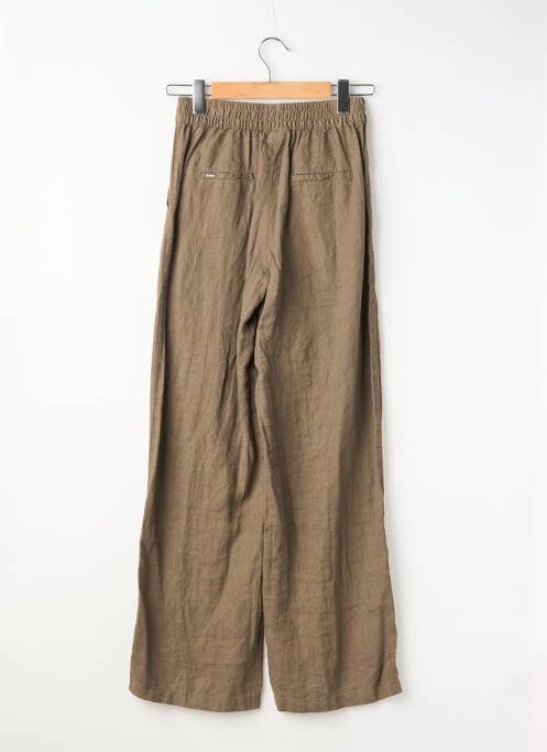 Pantalon drept talie elastică maro STREET ONE femme