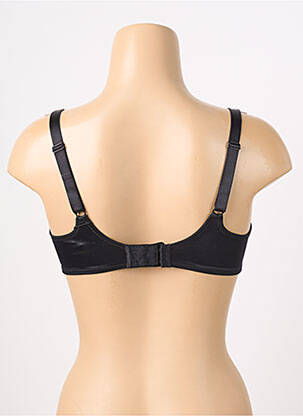 Sutien efect material satinat sutien cupe întregi cu decolteu înalt negru EMPREINTE femeie