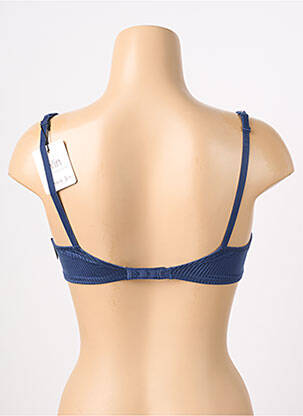 Sutien efect material satinat sutien balconet cu decolteu înalt albastru MARIE JO femeie