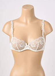 Sutien efect material satinat sutien balconet cu decolteu înalt bej SIMONE PERELE femme
