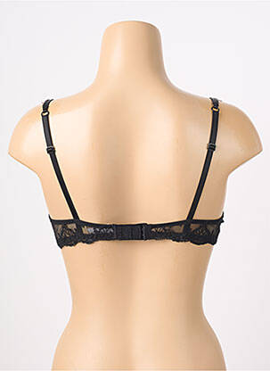 Sutien efect material satinat sutien balconet cu decolteu înalt negru LISE CHARMEL femeie