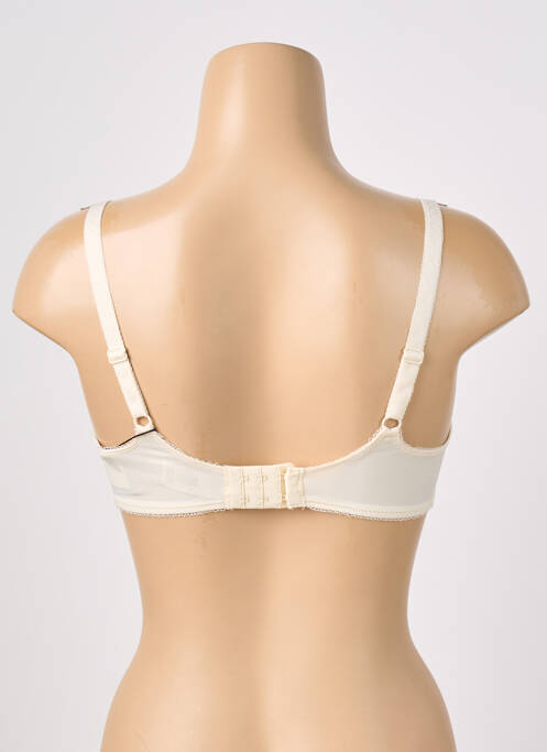 Sutien efect material satinat sutien cupe întregi cu decolteu înalt bej EMPREINTE femme