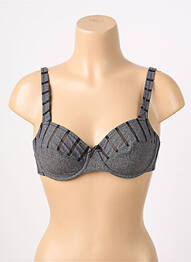 Sutien efect material satinat sutien cupe întregi cu decolteu înalt gri MARIE JO femme