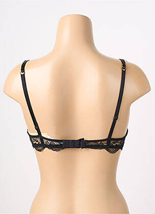 Sutien efect material satinat sutien balconet cu decolteu înalt negru LISE CHARMEL femeie