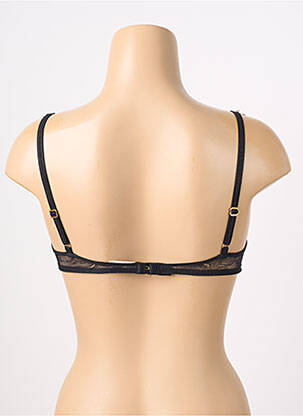Sutien efect material satinat sutien cupe întregi cu decolteu înalt negru TRIUMPH femeie