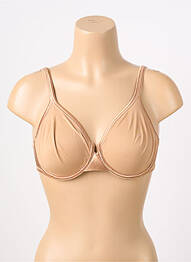 Sutien efect material satinat sutien cupe întregi cu decolteu înalt piele LEJABY femme