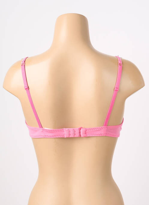 Sutien efect material satinat sutien balconet cu decolteu înalt roz SIMONE PERELE femme
