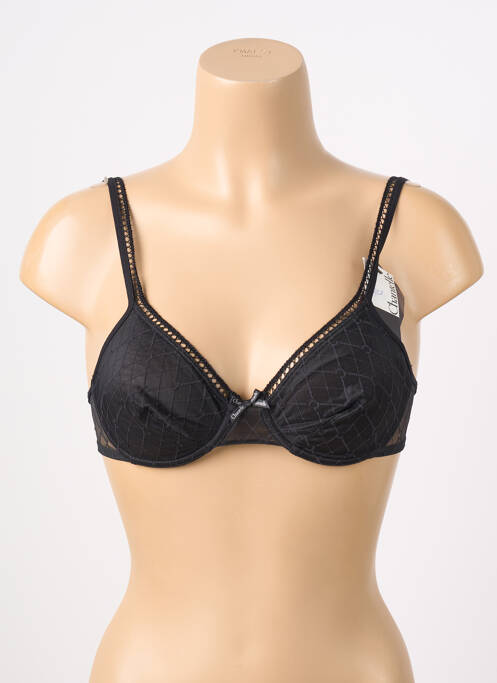 Sutien ușoară și transparentă sutien cupe întregi cu decolteu înalt negru CHANTELLE femme