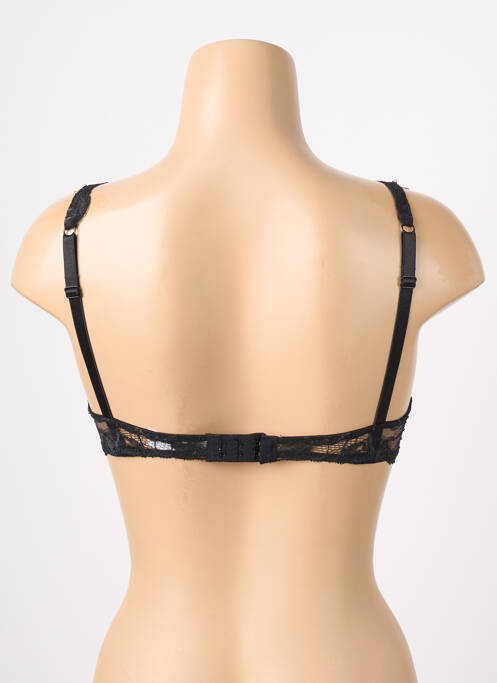 Sutien ușoară și transparentă sutien cupe întregi cu decolteu înalt negru BARBARA femme