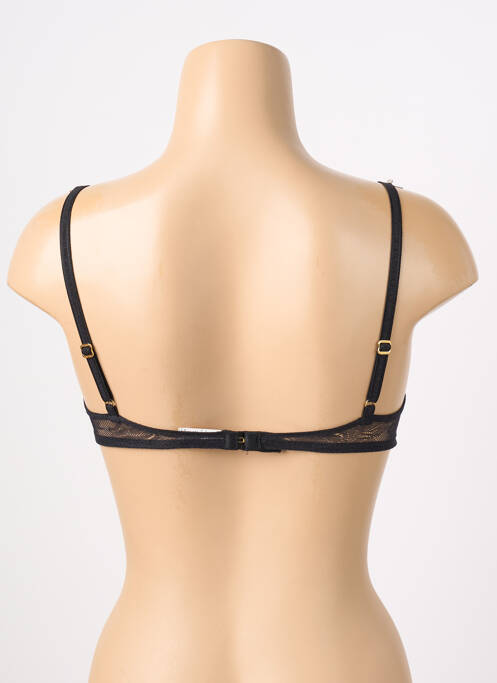 Sutien efect material satinat sutien cupe întregi cu decolteu înalt negru TRIUMPH femme