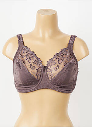 Sutien broderie sutien cupe întregi cu decolteu înalt violet PRIMADONNA femeie