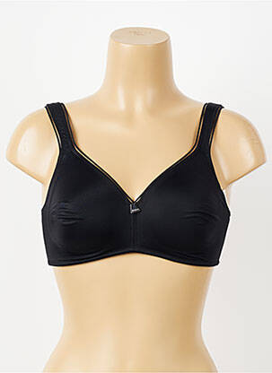 Sutien efect material satinat sutien cupe întregi cu decolteu înalt negru FELINA femeie
