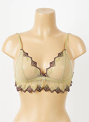 Sutien fără armatură bralete verde BARBARA femeie