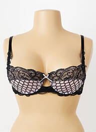 Sutien sutien balconet cu decolteu înalt sutien balconet cu decolteu înalt negru LISE CHARMEL femme