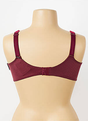 Sutien efect material satinat sutien cupe întregi cu decolteu înalt violet PRIMADONNA femeie