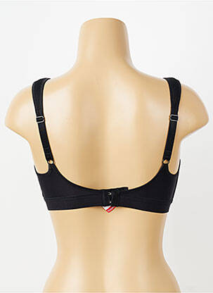 Sutien fără armatură sutien cupe întregi cu decolteu înalt negru TRIACTION BY TRIUMPH femeie