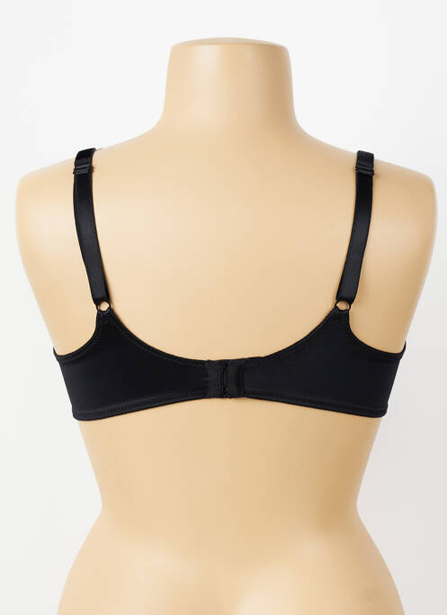 Sutien efect material satinat sutien cupe întregi cu decolteu înalt negru EMPREINTE femme