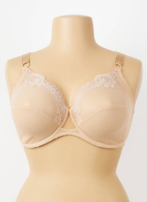 Sutien efect material satinat sutien cupe întregi cu decolteu înalt piele LISE CHARMEL femme