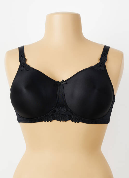 Sutien fără armatură sutien cupe întregi cu decolteu înalt negru CHANTELLE femme