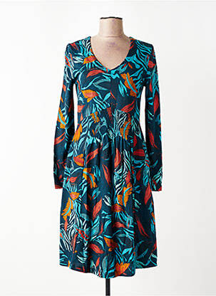 Rochie midi mâneci lungi mâneci lungi albastru NOMADS femeie