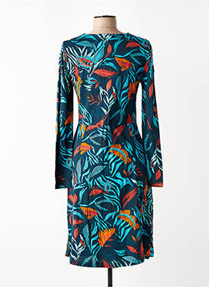 Rochie midi mâneci lungi mâneci lungi albastru NOMADS femeie