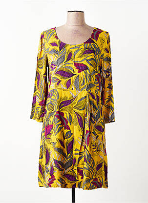 Rochie scurtă mâneci 3/4 mâneci 3/4 galben NOMADS femme