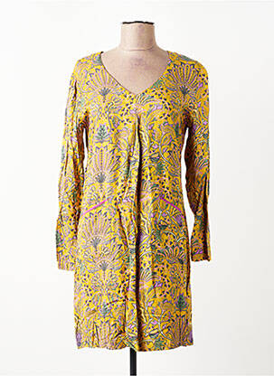 Rochie scurtă mâneci lungi mâneci lungi galben NOMADS femeie