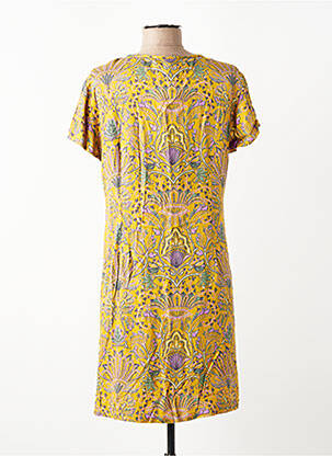 Rochie scurtă mâneci scurte mâneci scurte galben NOMADS femeie