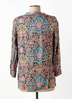 Bluză imprimeu floral mâneci 3/4 negru NOMADS femeie