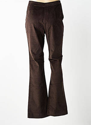 Pantalon evazat elasticitate talie înaltă maro WOW TO GO femeie
