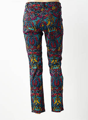 Pantalon slim țesătură poplin negru NOMADS femeie