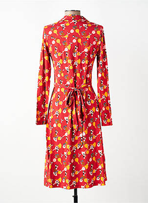 Rochie midi imprimeu floral mâneci lungi portocaliu WHO'S THAT GIRL femeie
