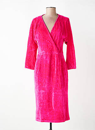 Rochie midi mâneci lungi mâneci lungi roz WOW TO GO femeie