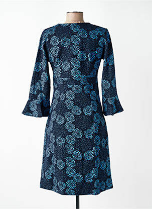 Rochie midi imprimeu floral mâneci lungi albastru WHO'S THAT GIRL femeie