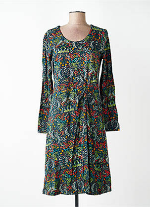 Rochie midi imprimeu floral mâneci lungi verde NOMADS femeie