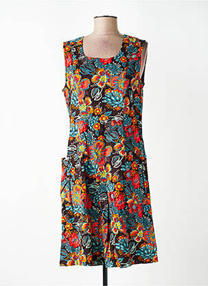 Rochie midi imprimeu floral fără mâneci roșu NOMADS femeie
