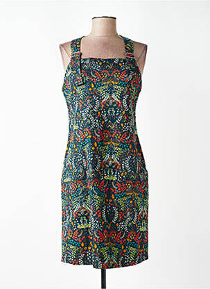 Rochie midi imprimeu floral bretele subțiri verde NOMADS femeie