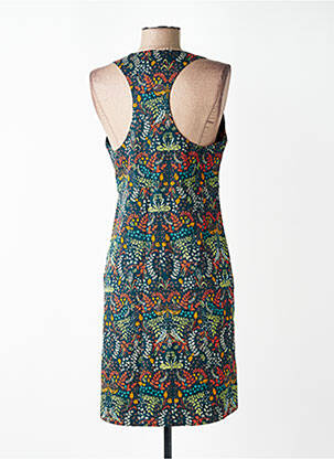 Rochie midi imprimeu floral bretele subțiri verde NOMADS femeie